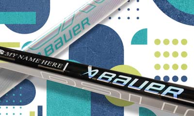 Free Bauer MVP Custom Hockey Sticks