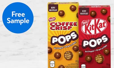 Free Kit Kat and Coffee Crisp Pops