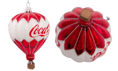 Free Kurt Adler Coca-Cola Glass Balloon Ornament