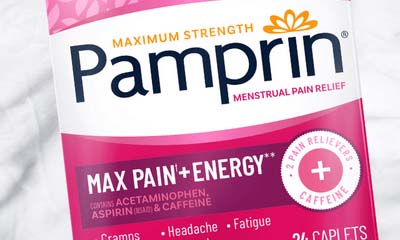 Free Pamprin Max Pain Relief + Energy Caplets