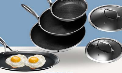 Win a $954 Hexclad Hybrid Fry Pan Set