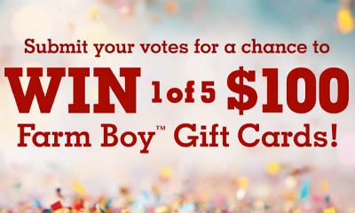 Free Farm Boy $100 Gift Card