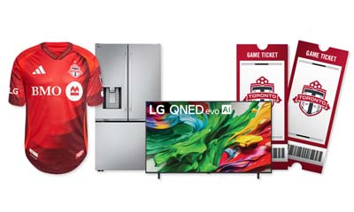 Free LG Refridgerator and Toronto FC Prize Pack
