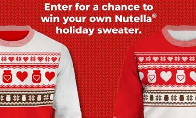 Free Nutella Holiday Sweater