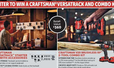 Win a Craftsman Versatrack & Combo Kit