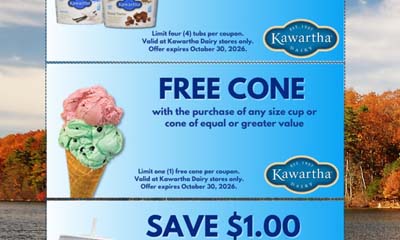 Free Kawartha Dairy Cone